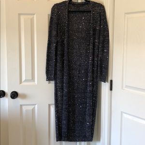 Navy Sequin cardigan